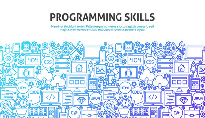 Programming Skills Concept