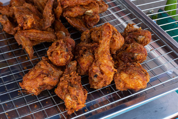 Chicken fried crispy but the meat a delicious flavor to malt.
