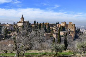 Fototapeta na wymiar La Alhambra view of the surroundings