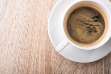 White coffee cup