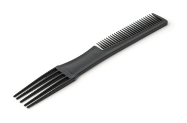 Black plastic fork comb