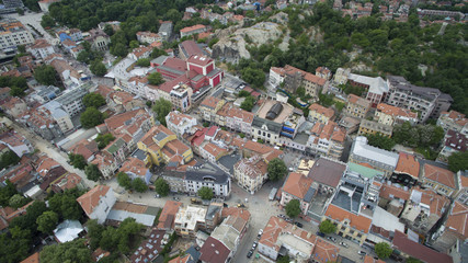 Obraz premium Aerial view of downtown Plovdiv, Bulgaria