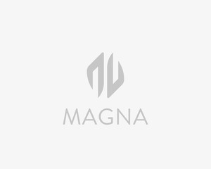 Abstract hands logotype. Arrows vector logo design