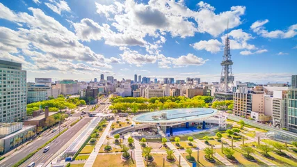  De skyline van het centrum van Nagoya in Japan © f11photo