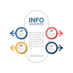 Vector infographic template for diagram, graph, presentation, chart, business concept with 4 options.