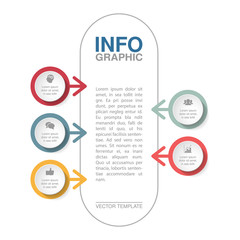 Vector infographic template for diagram, graph, presentation, chart, business concept with 5 options.
