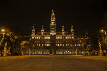 Obraz premium Rathaus, Vienna, Austria