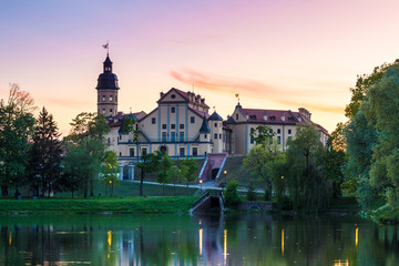 Plakat Medieval castle in Nesvizh, Minsk Region, Belarus.