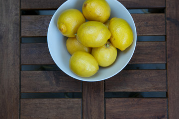 fresh yellow lemons