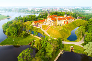 Medieval castle in Nesvizh, Minsk Region, Belarus.