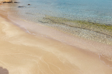 Fototapeta na wymiar sunny sand beach