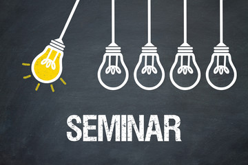 Fototapeta premium Seminar / Lampen / Konzept