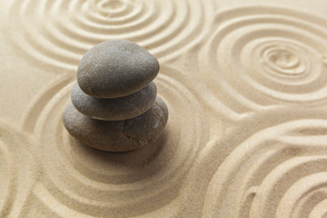 zen garden meditation stone background