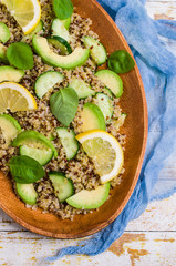 Quinoa salad with vegetables