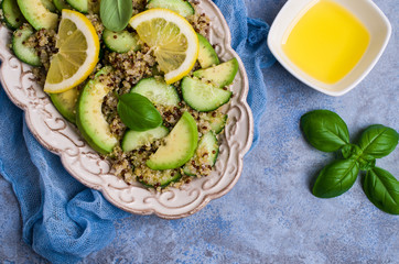 Quinoa salad with vegetables