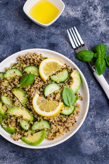 Quinoa salad with vegetables