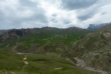 Fototapeta na wymiar Cek village in the highlands, Azerbaijan