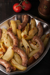 sausage and potatoes - Italian cuisine