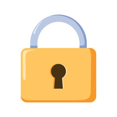 Locker icon, vector padlock symbol. Key lock illustration privacy and password icon.
