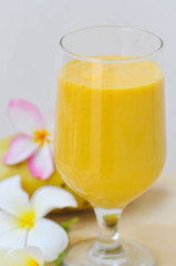 juice or mango juice or mango smoothie