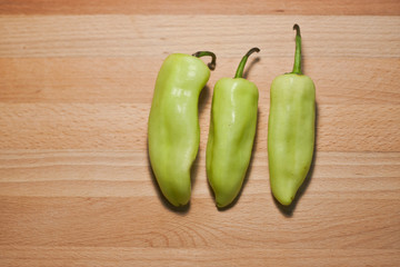 Thai sweet pepper or young green chili that found in Thailand and country in Asia