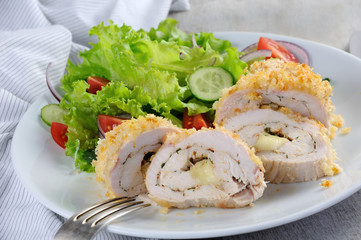 chicken in breadcrumbs