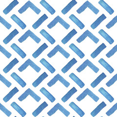 Winter pattern. Watercolor seamless background