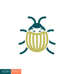 Colorado beetle icon