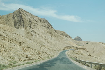 Paesaggio della vallata del Mar Morto