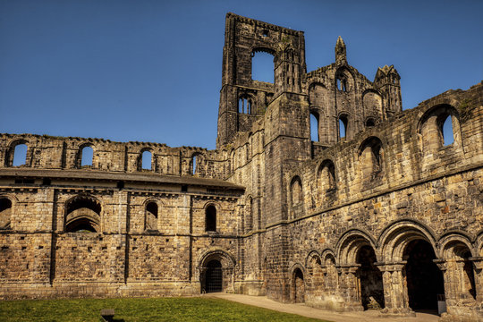 Medieval Kirkstall Abbey in Leeds. Great Britain.