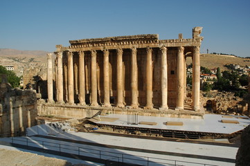 Sito archeologico di Baalbeck, Libano. Tempio di Bacco