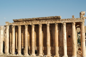 Sito archeologico di Baalbeck, Libano. Tempio di Bacco
