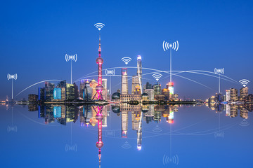 Fototapeta premium smart city icon