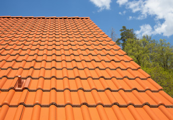 modern tiled roof