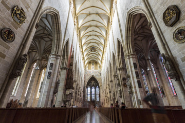Fototapeta premium Ulm, Germany. Interior view of the Ulm Minster (Ulmer Munster)