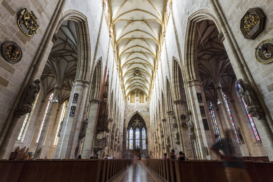 Ulm, Germany. Interior view of the Ulm Minster (Ulmer Munster)