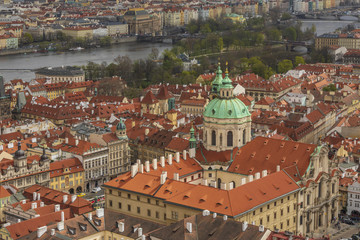 View to Prague from the bell tower of St Vitus Cathedral
