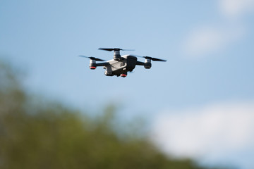 Fototapeta na wymiar Small Drone in Flight