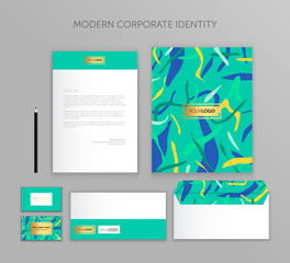 Corporate identity business set. Modern stationery template design. Documentation for business.