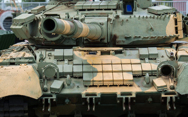 Military armored combat vehicle, modern tank.