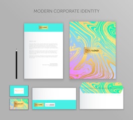 Corporate identity business set. Modern stationery template design. Documentation for business.