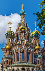 Fototapeta na wymiar Church of the Savior on Blood, Saint Petersburg, Russia