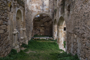 Fototapeta na wymiar Ancient monastery of Santa Maria de Rioseco. Burgos. Spain.