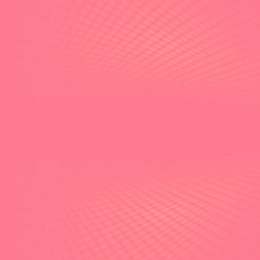 Pink halftone and perspective background.