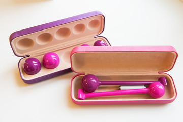 Vaginal balls - simulator in the technique of training of female intimate muscles