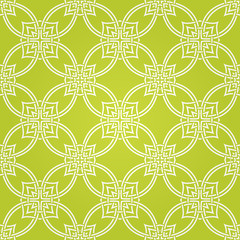 Seamless abstract green pattern with lines. Vector illustration