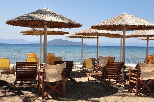 Plage de Marathonas, Egine, Gr&egrave;ce