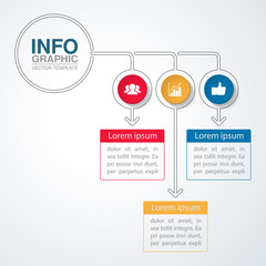 Vector infographic template for diagram, graph, presentation, chart, business concept with 3 options.