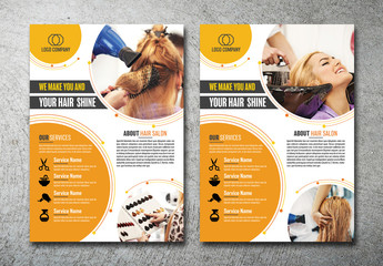 Hair Salon Flyer Layout