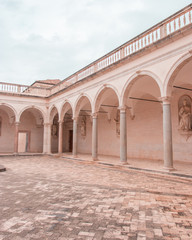 Fototapeta na wymiar Portico abbazia Montecassino 